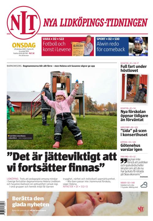 Nya Lidköpings-Tidningen 29.10.2025