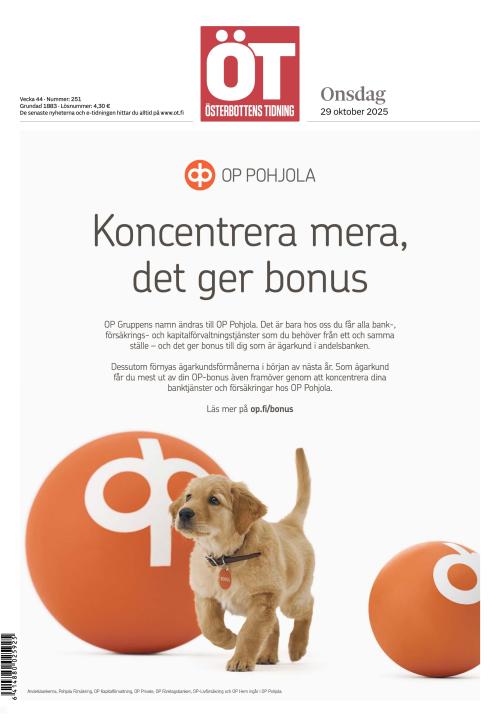 Österbottens Tidning 29.10.2025