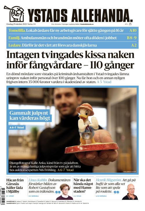 Ystads Allehanda 29.10.2025