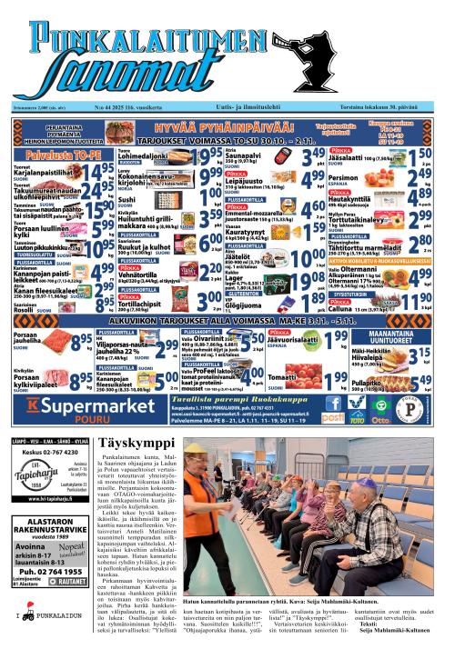 Punkalaitumen Sanomat 30.10.2025