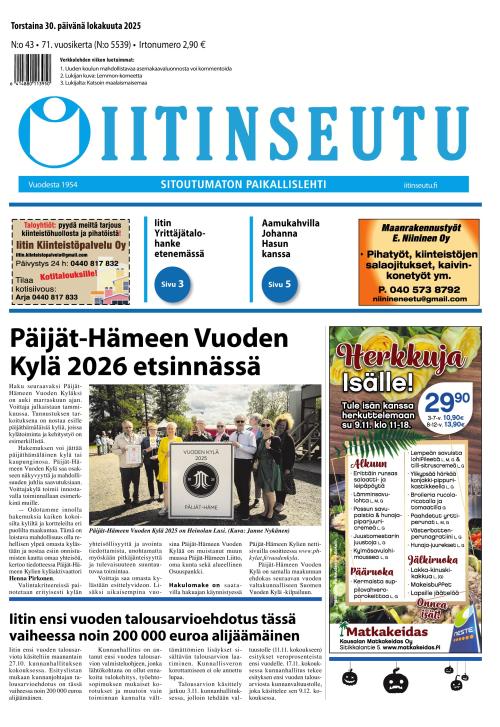 Iitinseutu 30.10.2025