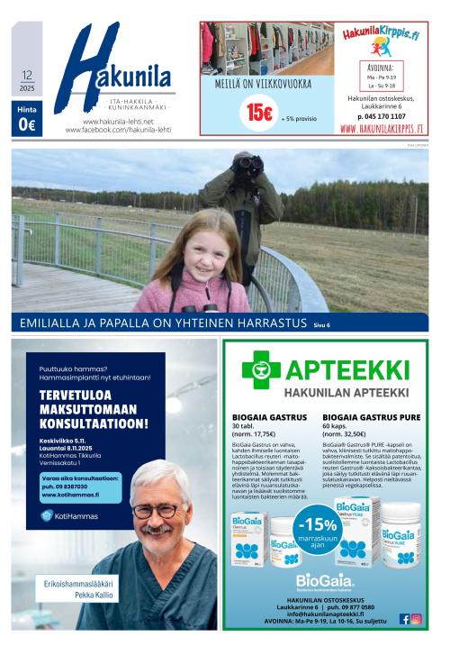 Hakunila-lehti 30.10.2025