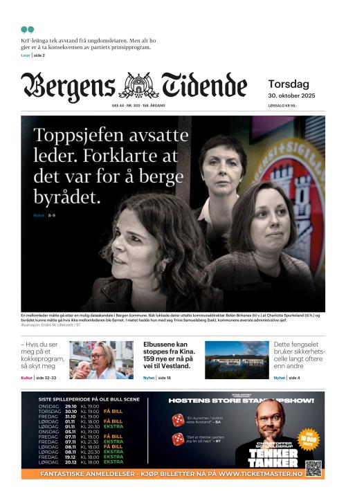 Bergens Tidende (NO) 30.10.2025