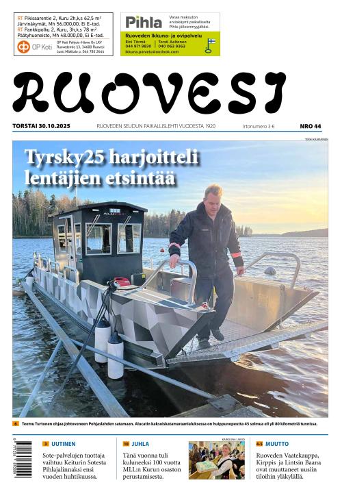 Ruovesi-lehti 30.10.2025