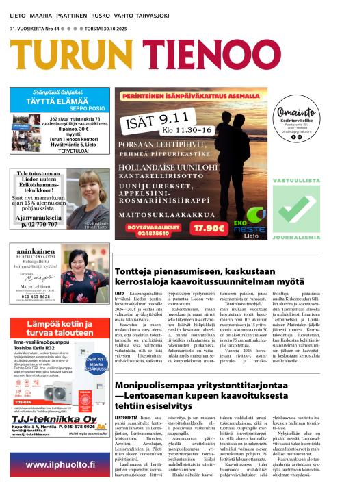 Turun Tienoo 30.10.2025