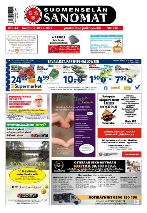 Suomenselän Sanomat 30.10.2025