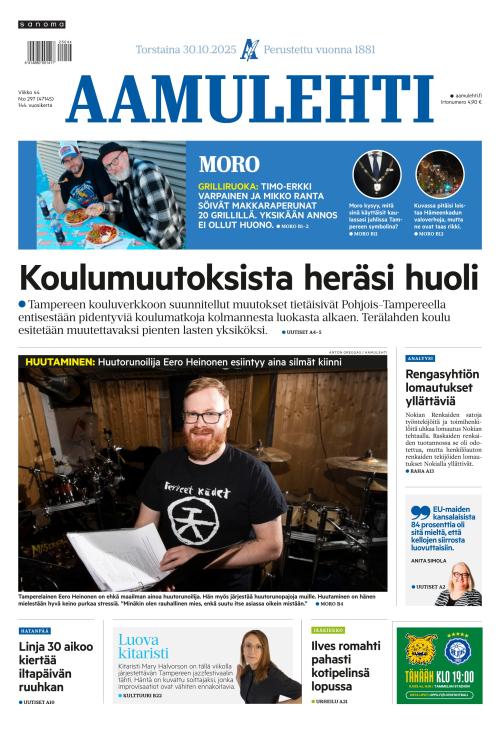Aamulehti 30.10.2025