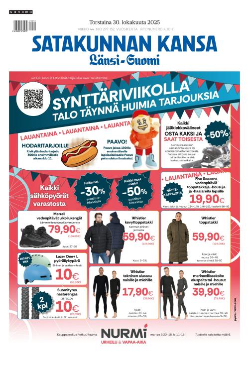 Satakunnan Kansa Länsi-Suomi 30.10.2025