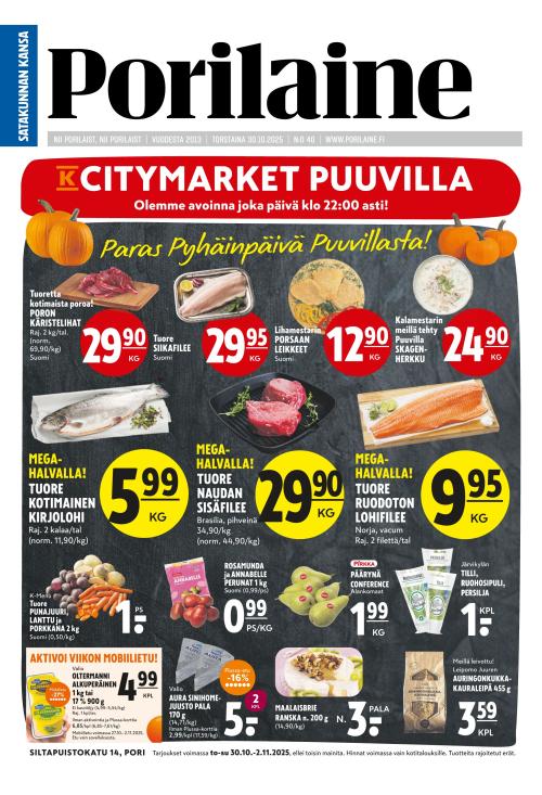 Porilaine 30.10.2025