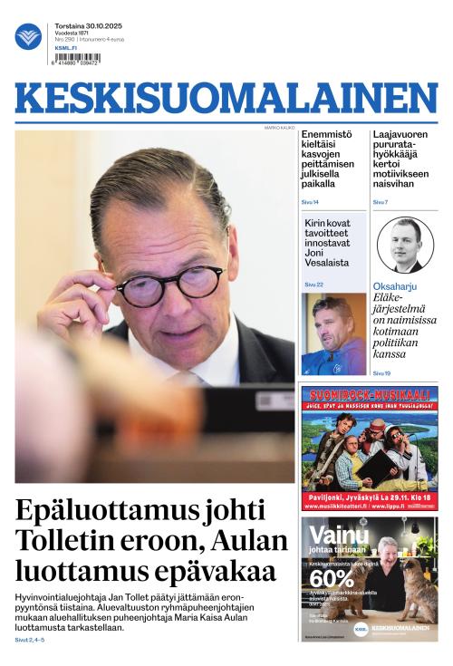 Keskisuomalainen 30.10.2025