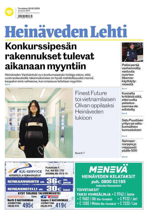 Heinäveden lehti 30.10.2025