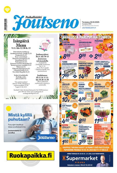 Paikallislehti Joutseno 30.10.2025