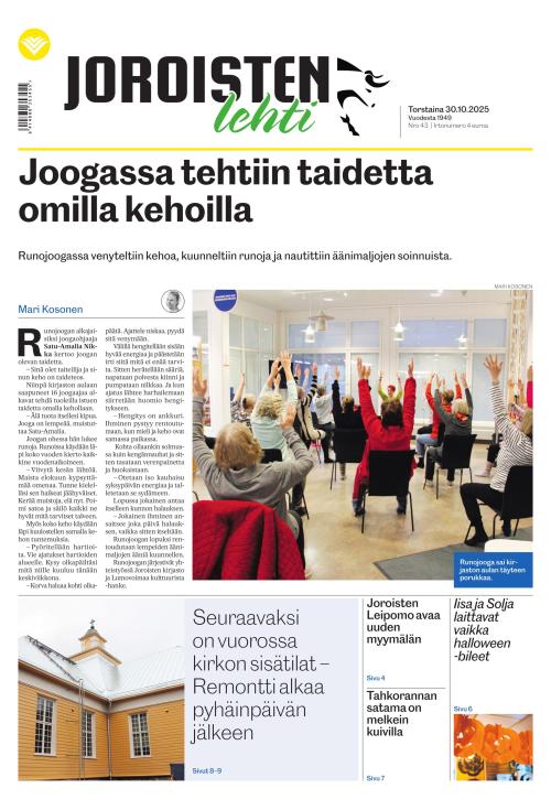 Joroisten Lehti 30.10.2025