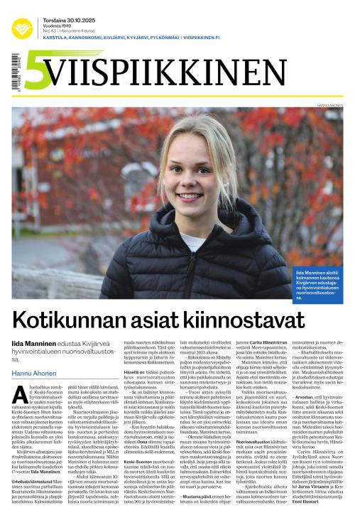 Viispiikkinen 30.10.2025