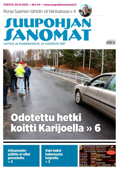 Suupohjan Sanomat 30.10.2025