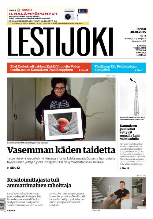 Lestijoki-lehti 30.10.2025