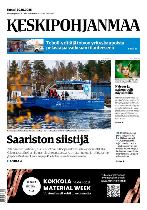 Keskipohjanmaa 30.10.2025