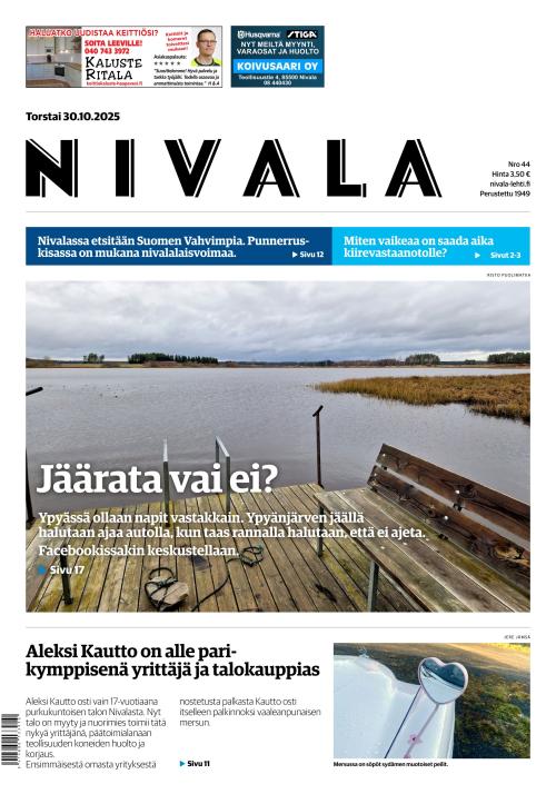 Nivala-lehti 30.10.2025