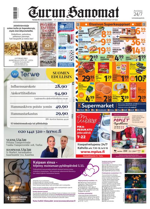 Turun Sanomat 30.10.2025