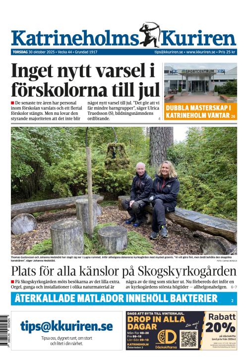 Katrineholms-Kuriren 30.10.2025