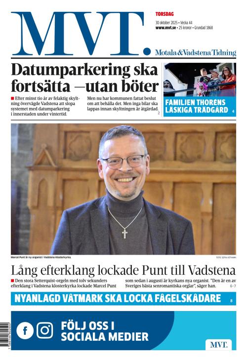 Motala Vadstena Tidning 30.10.2025