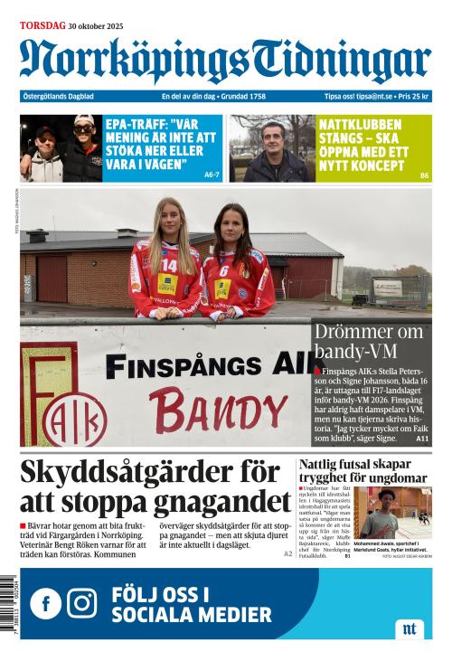 Norrköpings Tidningar 30.10.2025