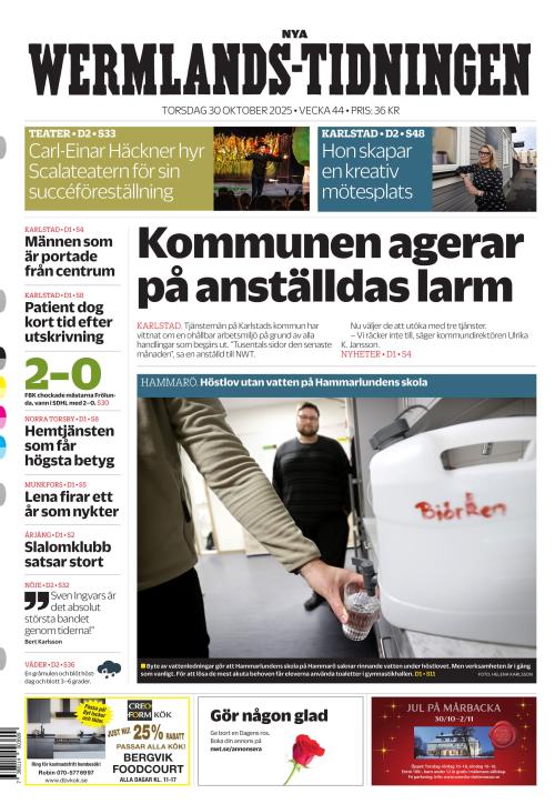 Nya Wermlands-Tidningen 30.10.2025