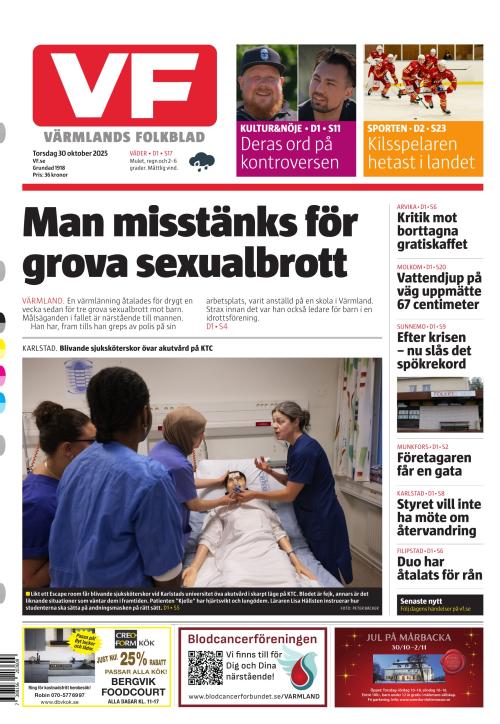 Värmlands Folkblad 30.10.2025