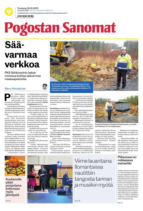 Pogostan Sanomat 30.10.2025