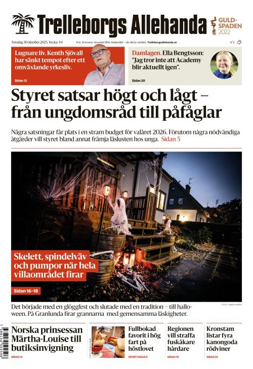 Trelleborgs Allehanda 30.10.2025