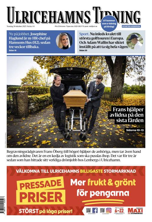 Ulricehamns Tidning 30.10.2025