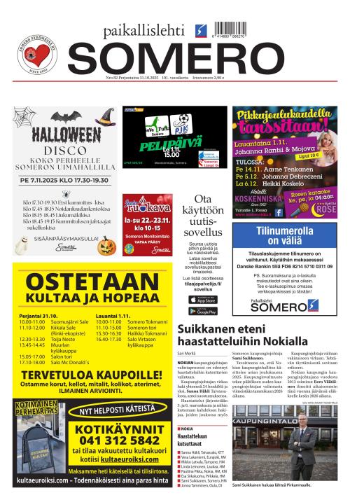 Paikallislehti Somero 31.10.2025
