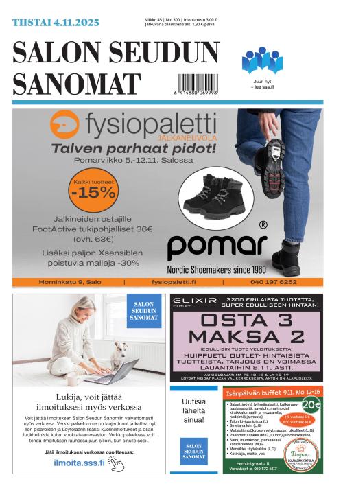 Salon Seudun Sanomat 4.11.2025