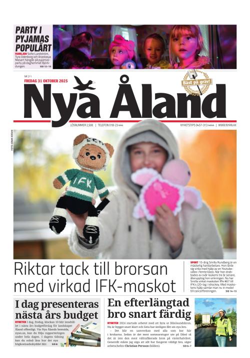 Nya Åland 31.10.2025