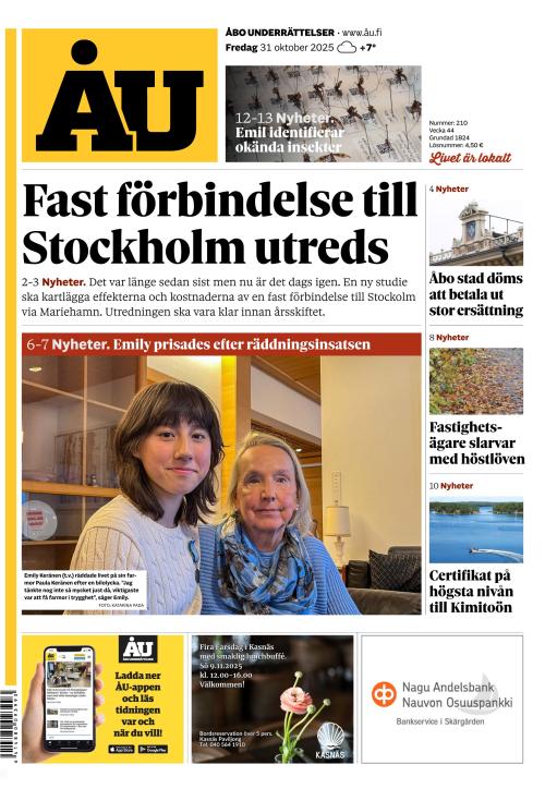 Åbo Underrättelser 31.10.2025