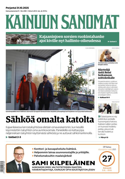 Kainuun Sanomat 31.10.2025