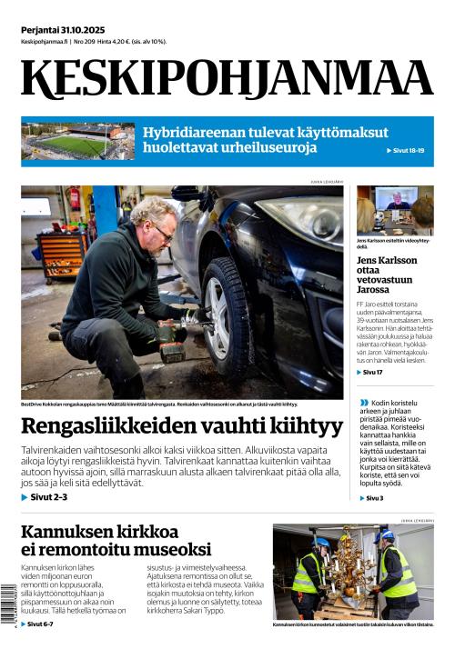 Keskipohjanmaa 31.10.2025