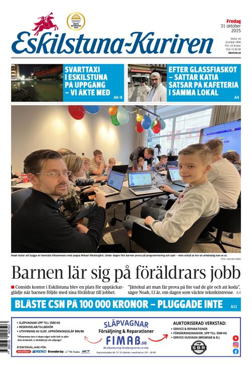 Eskilstuna-Kuriren 31.10.2025