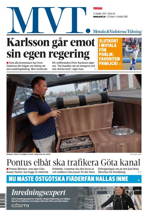 Motala Vadstena Tidning 31.10.2025