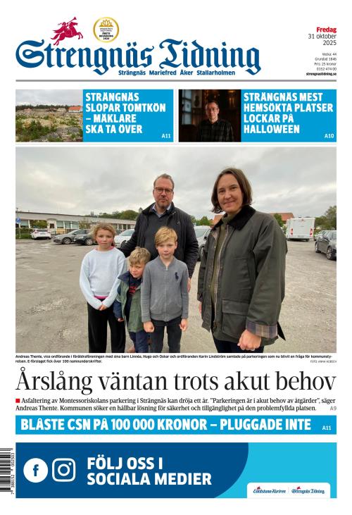 Strengnäs Tidning 31.10.2025