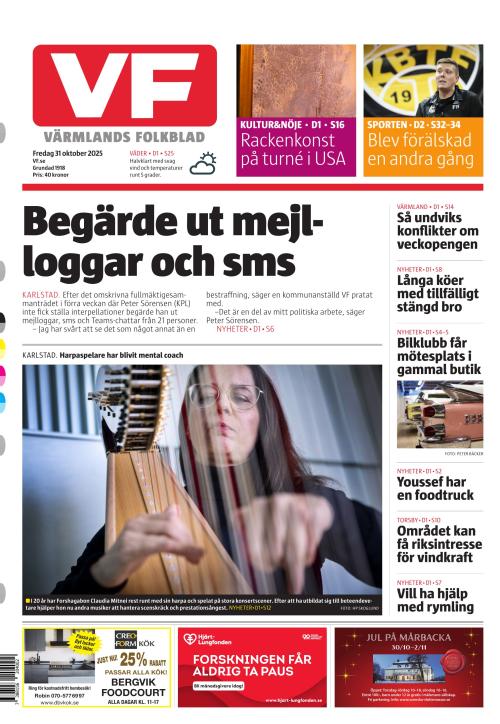Värmlands Folkblad 31.10.2025