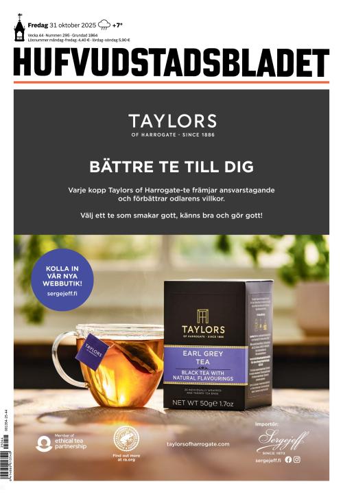 Hufvudstadsbladet 31.10.2025