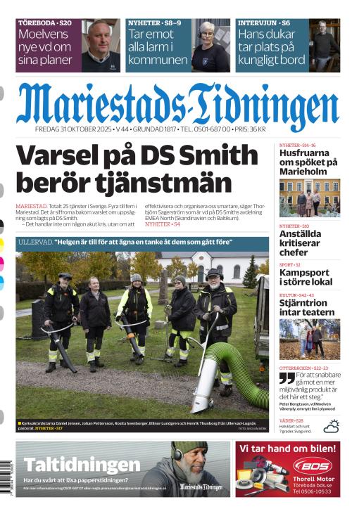 Mariestads-Tidningen 31.10.2025