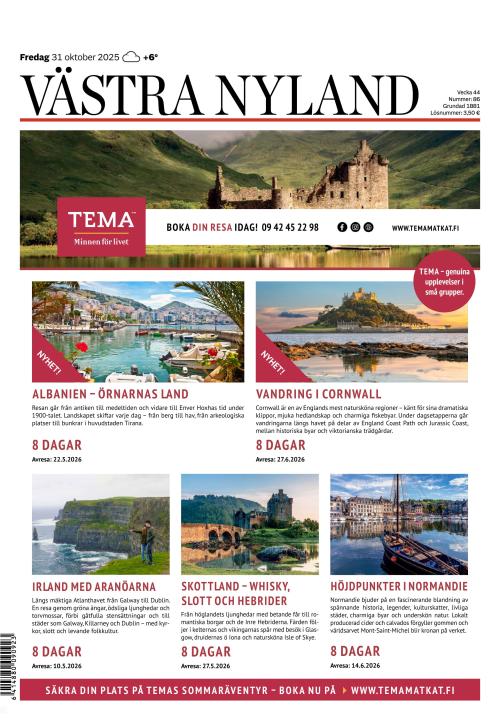 Västra Nyland 31.10.2025