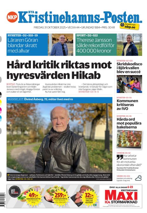 Nya Kristinehamns-Posten 31.10.2025