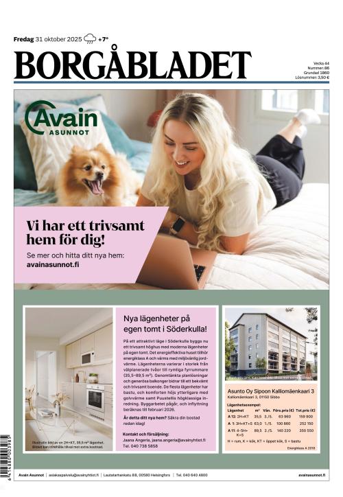 Borgåbladet (Östnyland) 31.10.2025
