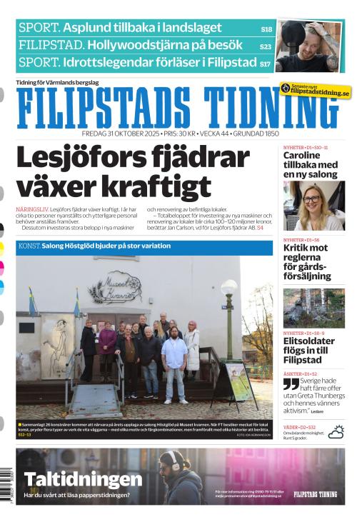 Filipstads Tidning 31.10.2025