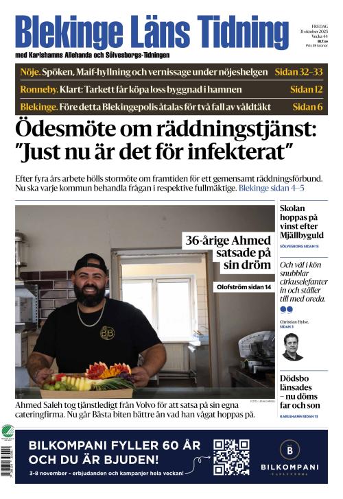 Blekinge Läns Tidning 31.10.2025