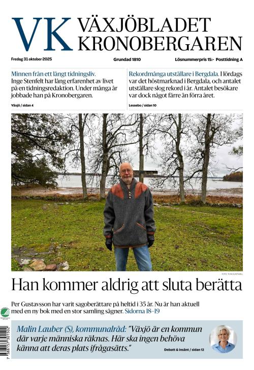 Växjöbladet Kronobergaren 31.10.2025