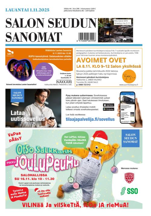 Salon Seudun Sanomat 1.11.2025